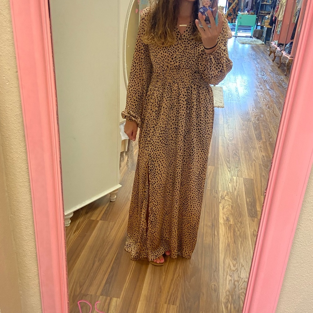 Leopard print dress